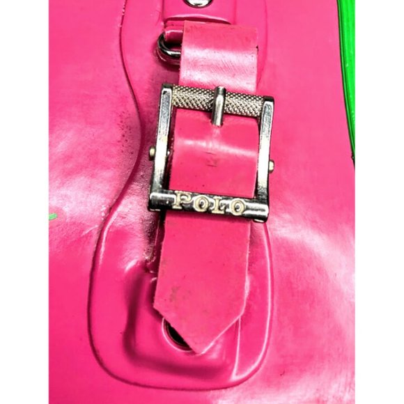 Polo Ralph Lauren Pink Green Rain Boots 6 - Picture 6 of 11